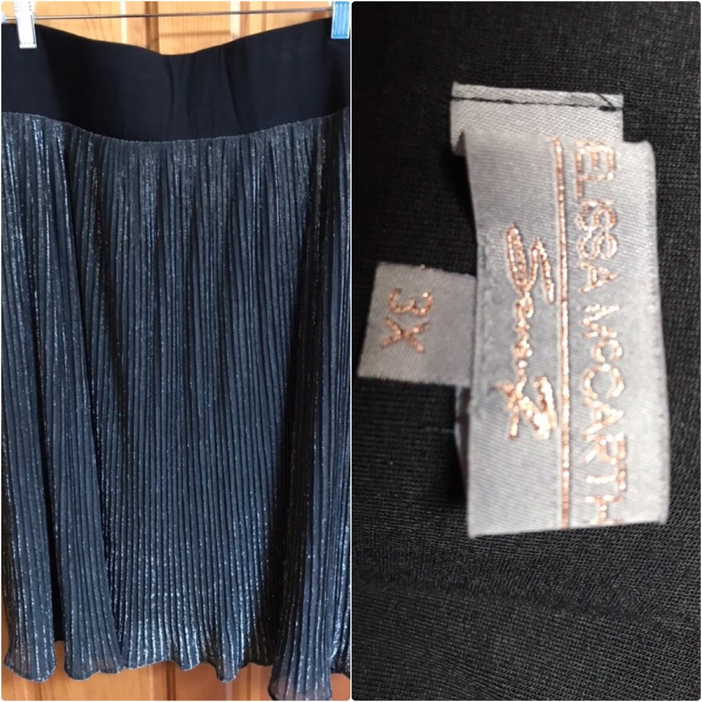Melissa McCarthy sparkly black skirt 3x